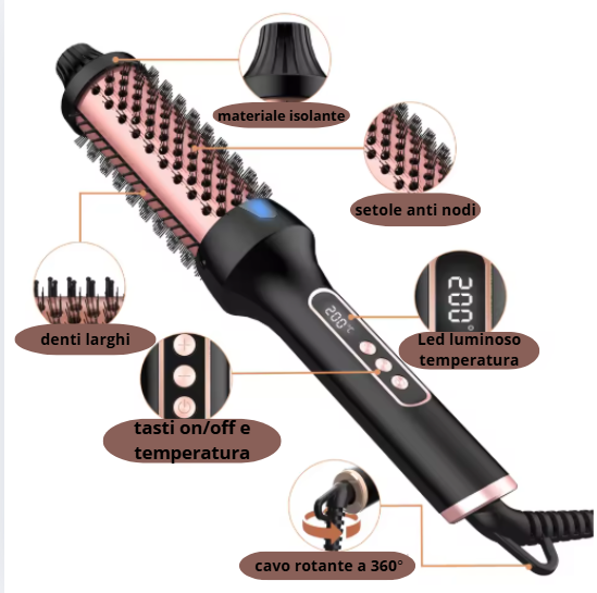 Spazzola Termica 3 in 1