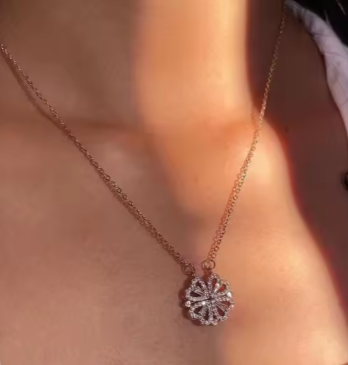 Modalba - Collana quadrifoglio 4 cuori